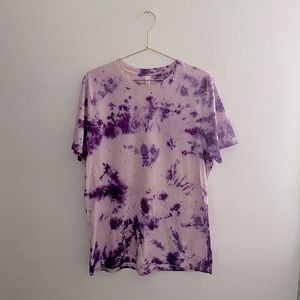 Purple tie-dye T-shirt